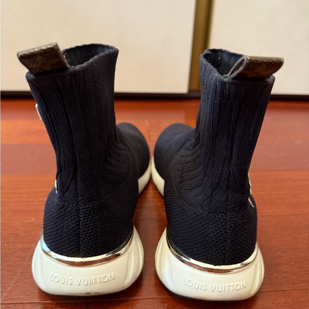 Louis Vuitton Black and Blue Sneakers - Picture 3 of 7